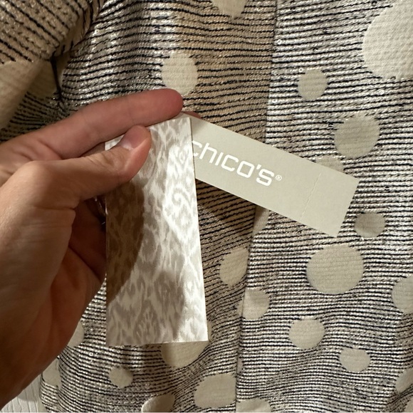 NWT Chico's Jacquard Dot Jacket - Picture 11 of 12
